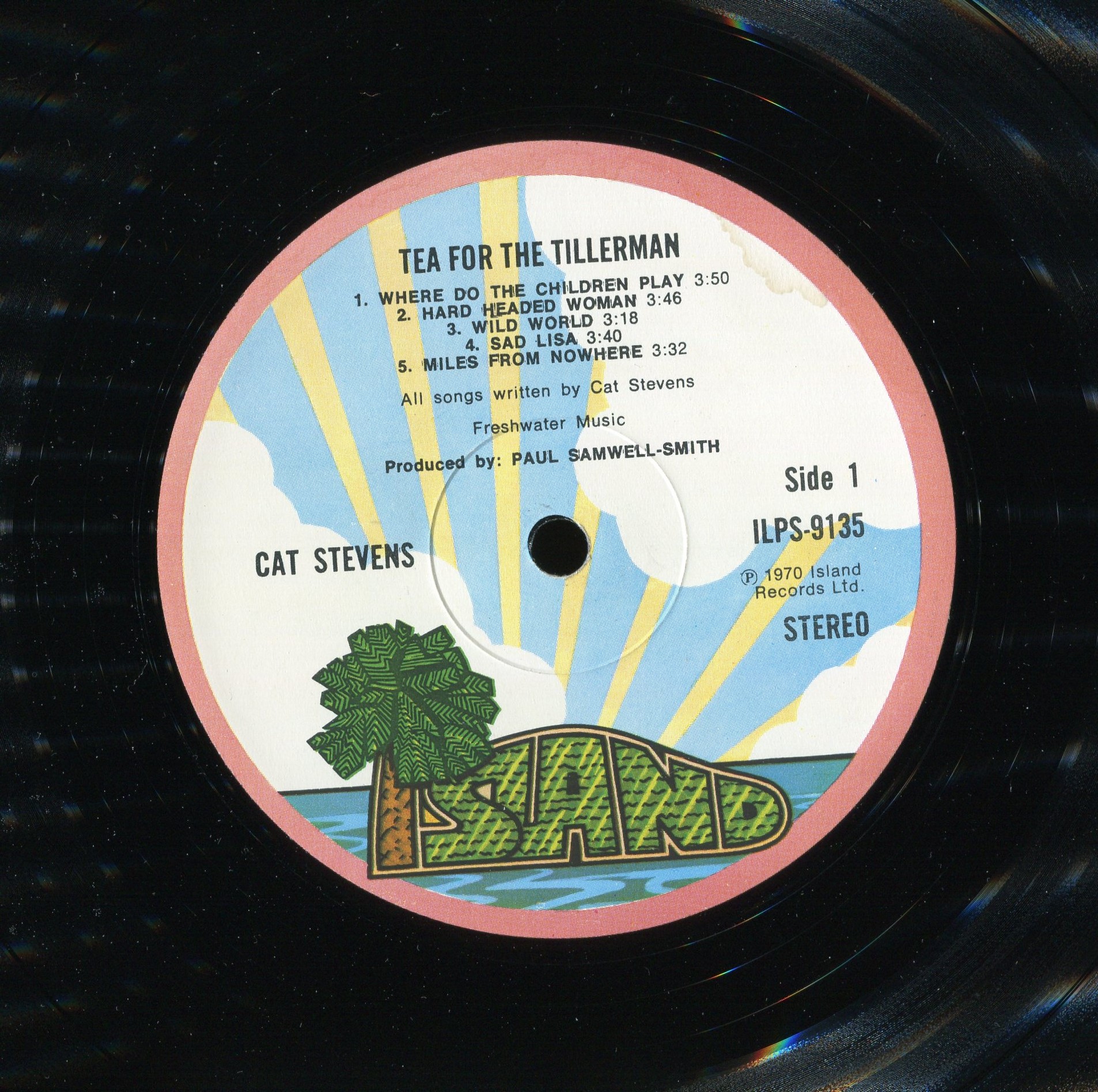 Cat Stevens  Tea For The tillerman : LP Label A